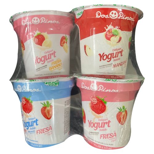 4 Pack Yogurt Dos Pinos Solido 500 g