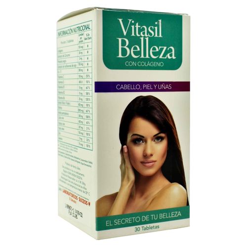 Capsulas Vitasíl Belleza Con Colageno - 30 Unidades