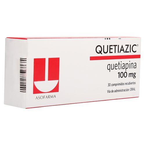 Quetiazic 100 mg caja 30 comprimidos - Precio indicado por caja