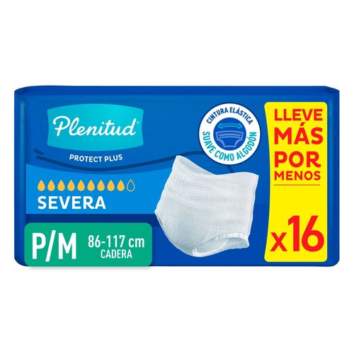 Ropa Interior Desechable Adulto Plenitud Protect Plus P/M -16 Uds