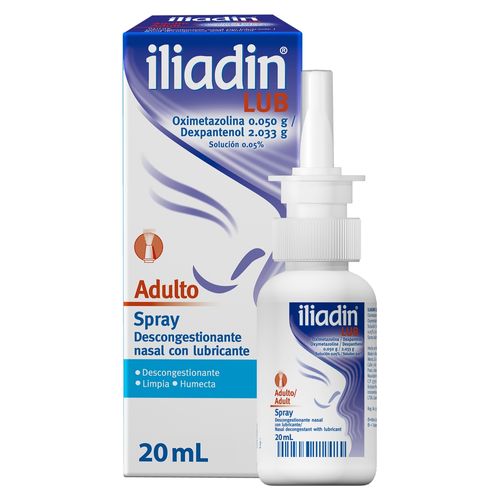 Spray Nasal Merck Iliadin Lub Adulto - 20 ml