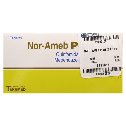 Tabletas Nor-Ameb Plus X 2 Unidades