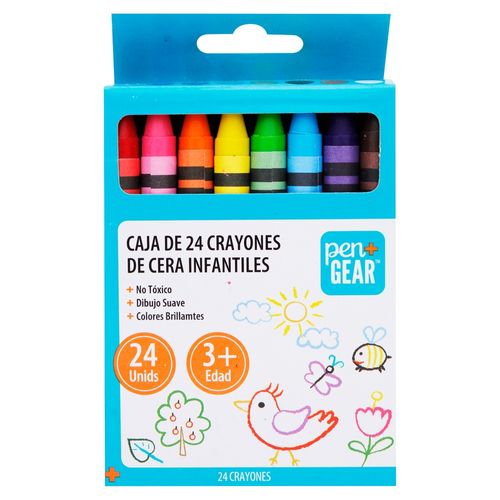 Crayones de cera Pen Gear, caja -24 uds