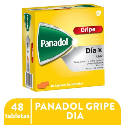 Panadol gripe día caja 48 tabletas - Precio indicado por tableta
