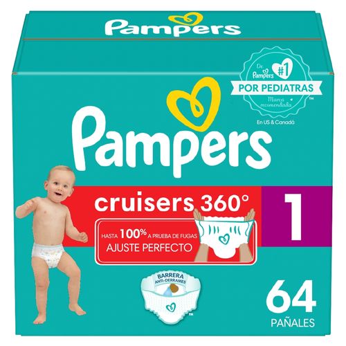 Pañales Pampers Cruisers 360 etapap 4 - 64 Uds