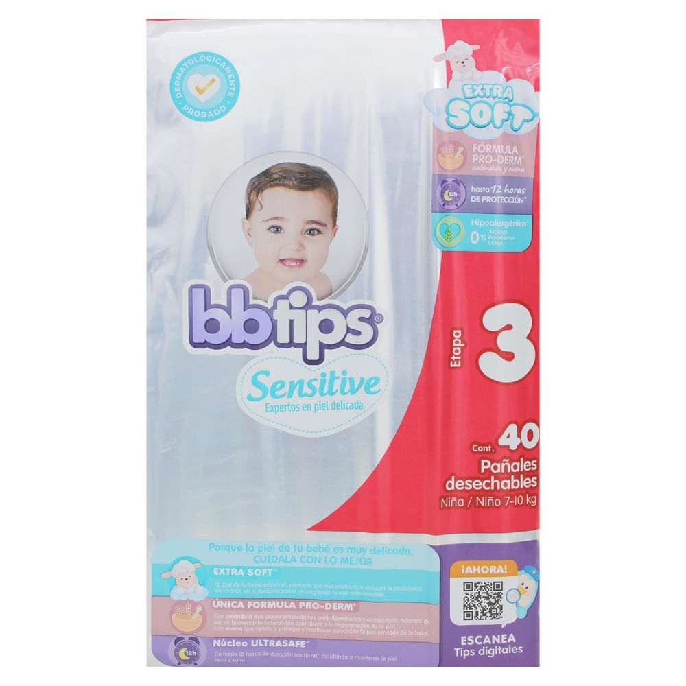 Comprar Panal Bbtips Sensitive T3 - 40 Unidades | Walmart El Salvador ...