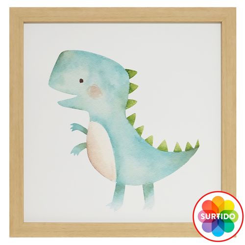 Arte enmarcado Mainstays kids dinoasaurio surtidos - 31 cm