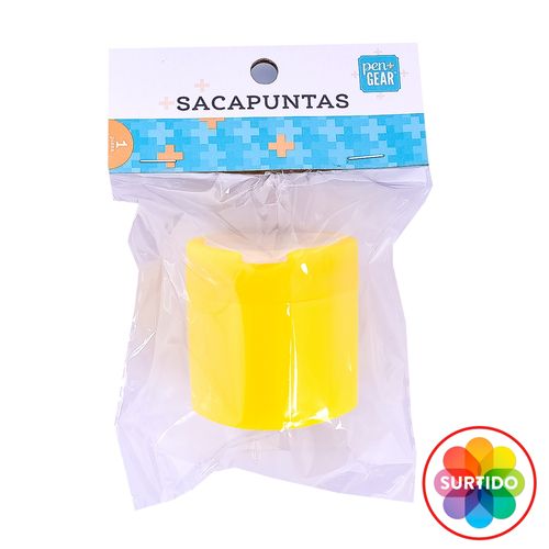 Sacapunta Pen Gear Doble Plástico Surtido De Color