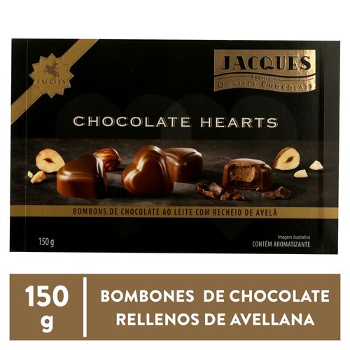 Chocolates Jacques Corazones Caja 150Gr