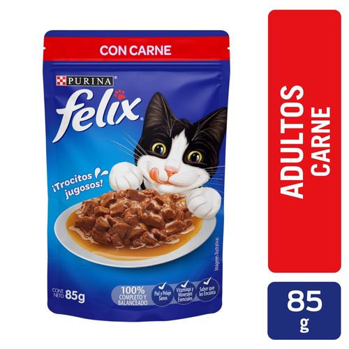 Alimento Húmedo Felix sabor Carne - 85 g