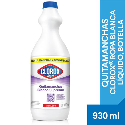 Clorox Quitamanchas Blanco Bote 930 Ml