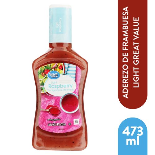 Aderezo De Frambuesa Light Great Value - 473 ml