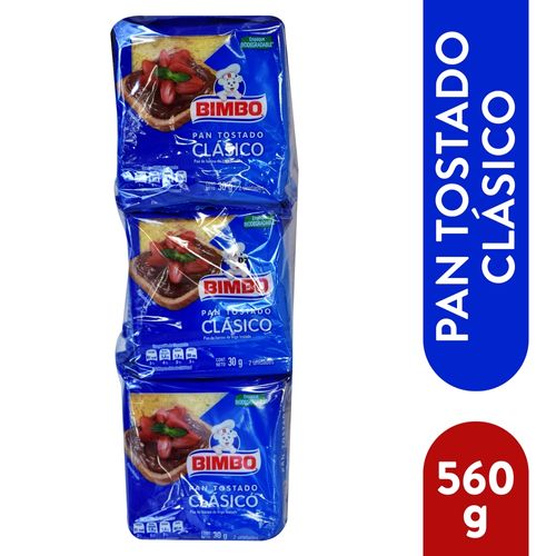 Pan Bimbo Tostado Clásico 9 pack -270 g