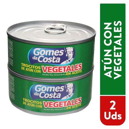 Atún Vegetales Gomez De Costa 2Pk 284 g