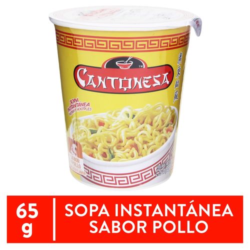 Cantonesa Sopa Pollo Vaso 12X64 g