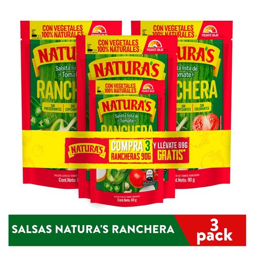 Salsas Natura's Ranchera 3 pack