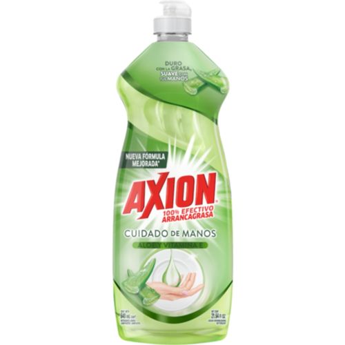 Lavaplatos Líquido Axion Toque De Crema Aloe Y Con Vitamina E, Arrancagrasa - 640 ml