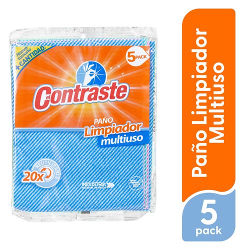 Paño El Contraste Limpiador Multiuso 5 - Pack