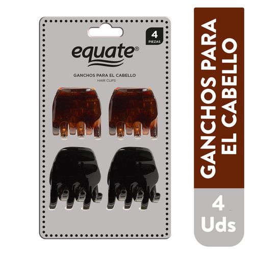 Equate Clips Para El Cabello  4 Piezas