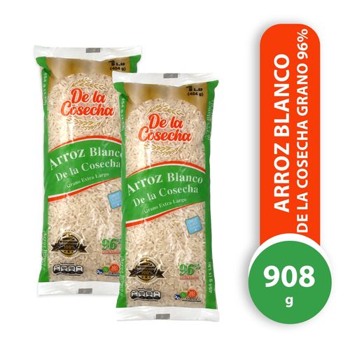 Arroz Blanco, De La Cosecha 2 pack, Grano extra largo - 908 g