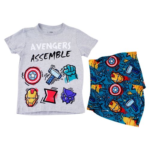 Pajama Set Short Marvel