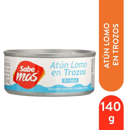Atún Sabemas Lomo En Trozos En Agua - 140 g