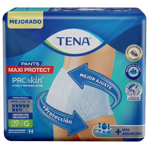 Pants Tena Maxi Protect Talla G - 10 Unidades