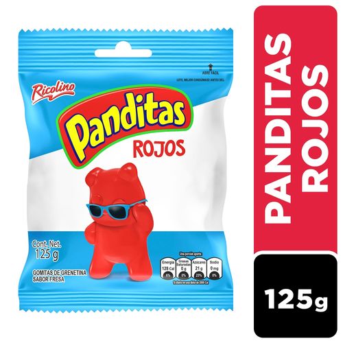 Gomitas Ricolino Panditas Rojos 125 g
