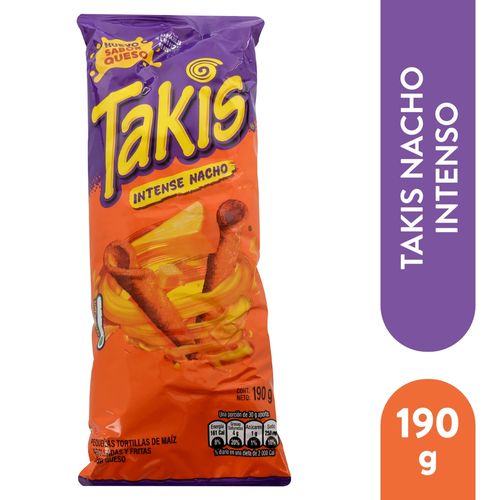 Snack Barcel Takis Intense Nacho 190gr