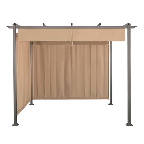 Gazebo Home Trends 3x3  color beige con paredes
