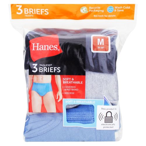 P3 Calzoncillo Hanes Elastico Cubiert S