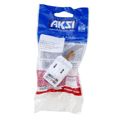 Multicontacto Aksi Triple Polarizado Cuadrado