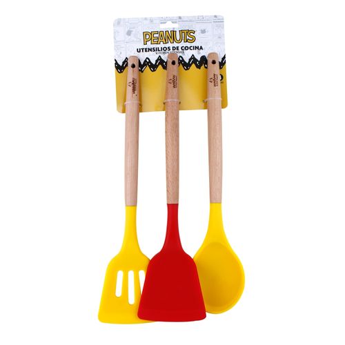 Set  Peanuts utensilios de cocina - 3 Pzas