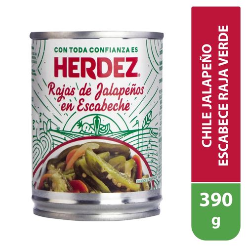 Herdez Chile Jalapeno Rajas Escab 390 Gr