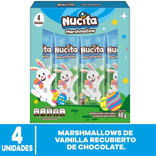 Chocolate Nucita Marshmallow Conejo Pascua 40g
