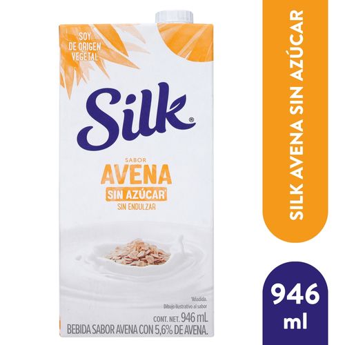 Bebida De Avena Silk Sin Azucar - 946 ml