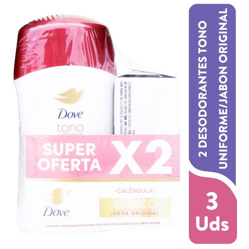 Dove Barra Calendula 2pk Y Jabon 180gr
