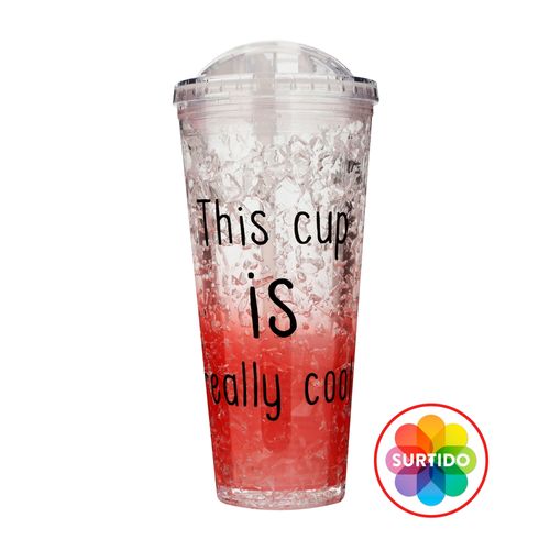 Ht Vaso Doble Pared De Plastico 550Ml