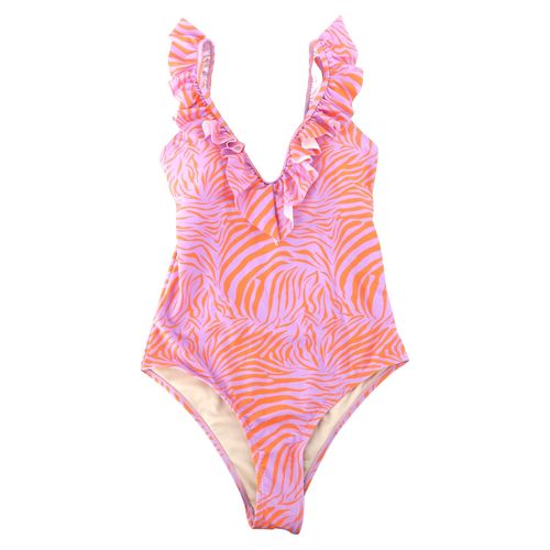 Traje Debano Entero Cebra Pink Nobo Xs
