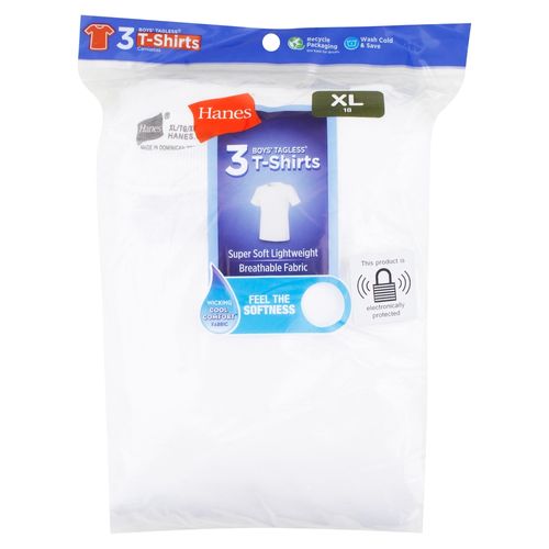 P3 Playera Nino C Redond Hanes Blanco Xl