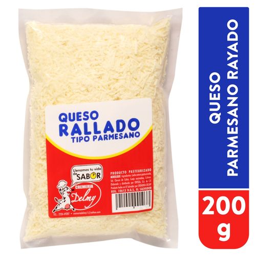 Queso Delmy Rallado tipo parmesano - 200 g