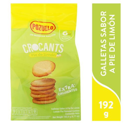 Galleta Crocants Pozuelo Limon 192 Gr
