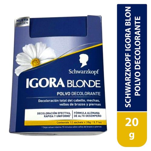 Polvo decolorante Schwarzkopf Igora blonde -20 g