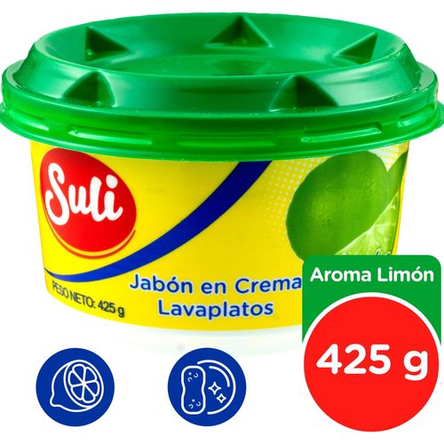 Jabón en Crema Lavaplatos Suli Aroma Limón - 425 g