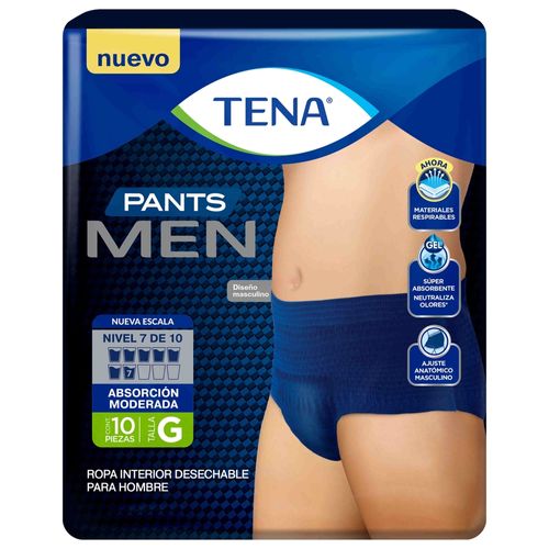 Pants Tena Maxi Protect For Men Talla G - 10 Unidades