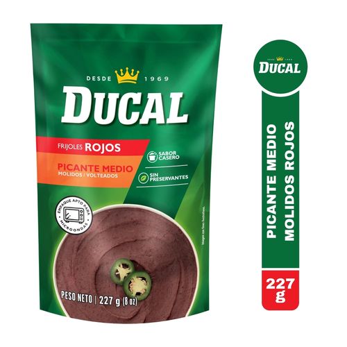 Frijol Ducal Volteado Rojo Picante - 227 g