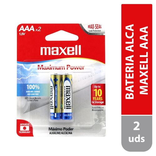 Sv Bateria Alca Maxell Aaa Pack De 2 Ea