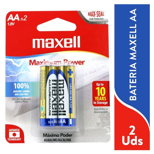 Sv Bateria Alc Maxell Aa Pack De 2 Ea