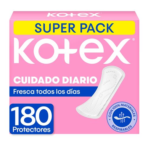 Protectores Kotex Cuidado Diario - 180 Uds