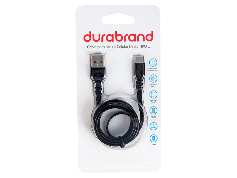Durabrand-Cable-Tipo-C-3-Pies-Negro-1-23480